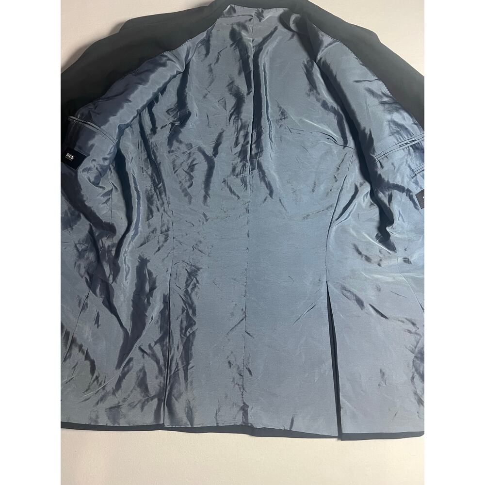 Hugo Boss Scorsese Movie Mens 46R Black Virgin Wool Cerruti Blazer Jacket - Picture 4 of 12